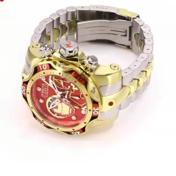 Invicta Marvel Ironman Swiss Ronda Z60 Caliber Men's Watch - 52.5mm, Steel, Gold - Picture 3 of 3